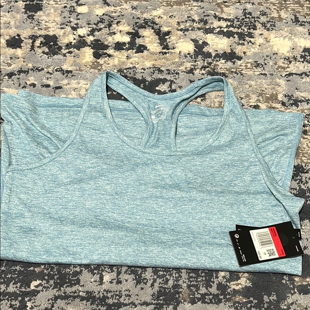NWT Nike Heather Blue Athletic Tank